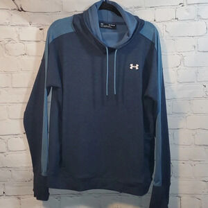 Under Armour Mock Neck Fleece Pullover‎ Sweatshirt Size XL